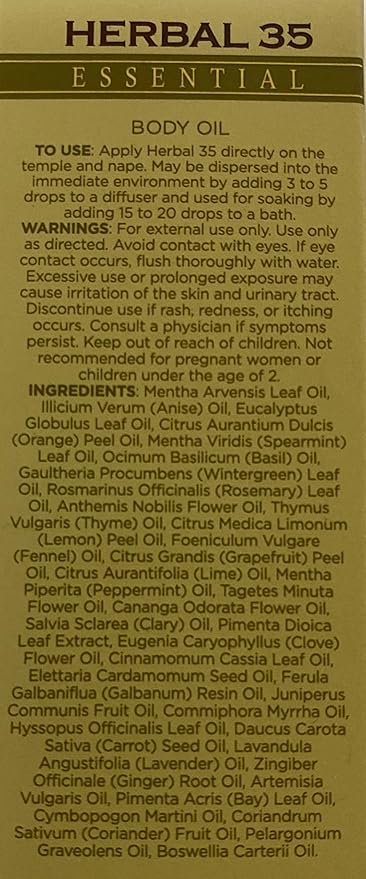 L’EUDINE Herbal 35 Essential Oil – Pack of 3 – 1fl oz Aromatherapy Oils – Eucalyptus and Mint Oil – Promotes Optimal Blood Circulation – Soothing and Calming Effect