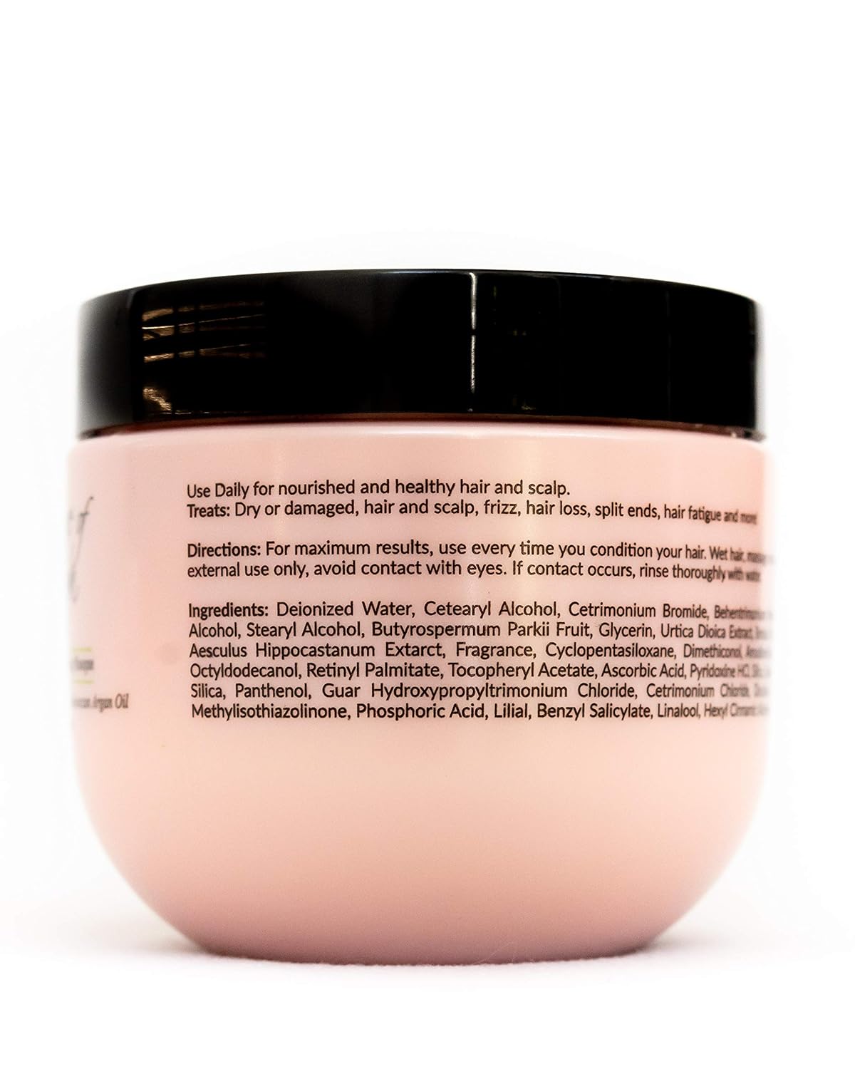 Essence Of Argan Renewing Deep Conditioning Hair Mask Infused with 100% Pure Moroccan Organic Argan Oil - Revitalizes Dry Damaged Hair- Hydrating Hair Mask - All Hair Types (236ml/8oz)