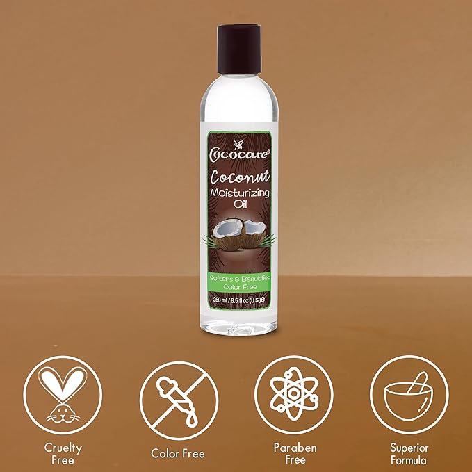 Cococare Coconut Moisturizing Oil 8.5 Fl Oz. - Formulated with Natural Coconut Oil (3)