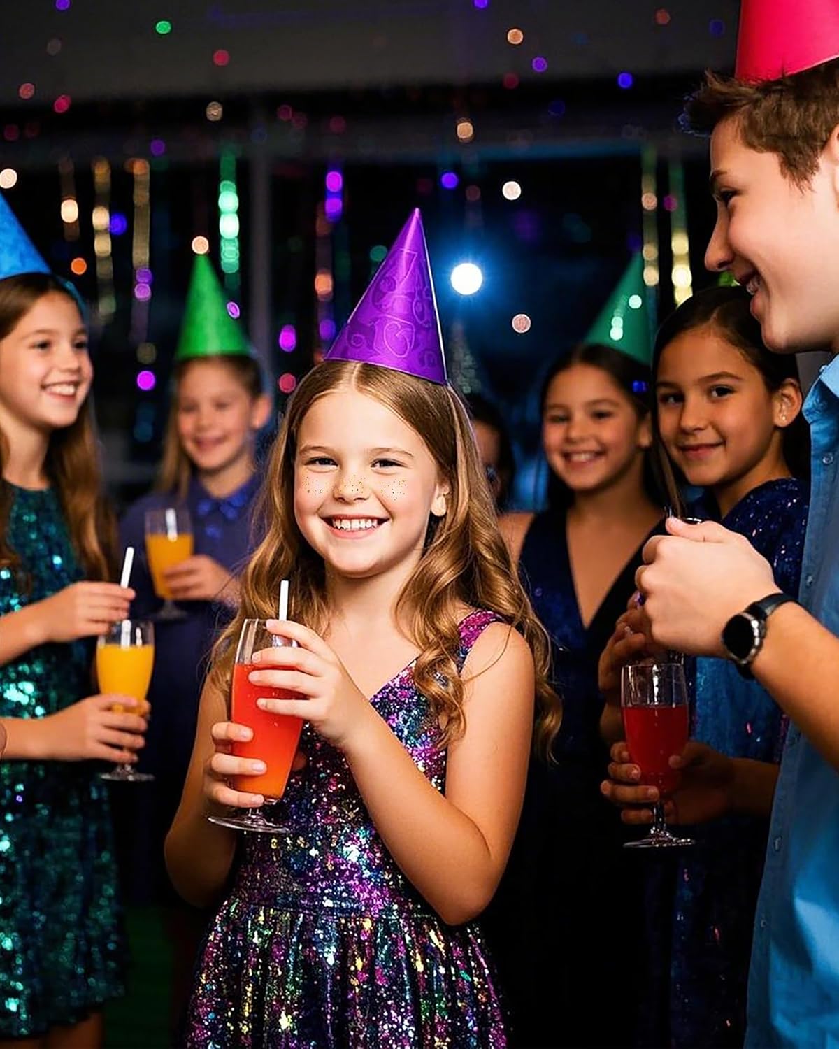 Makeup Pathes, Body Face Glitter for Kids Women Girls, Gold Glitter Makeup Speckles for Face, Singer Concerts Festival Holiday Party Rave Accessories - 8 Counts