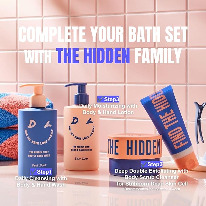 Dear Doer] The Hidden Silky Body & Hand Lotion | Vegan | 10.14 fl.oz - pH-Balanced, Non-Sticky Lotion, No Added Silicone, for Velvety Skin