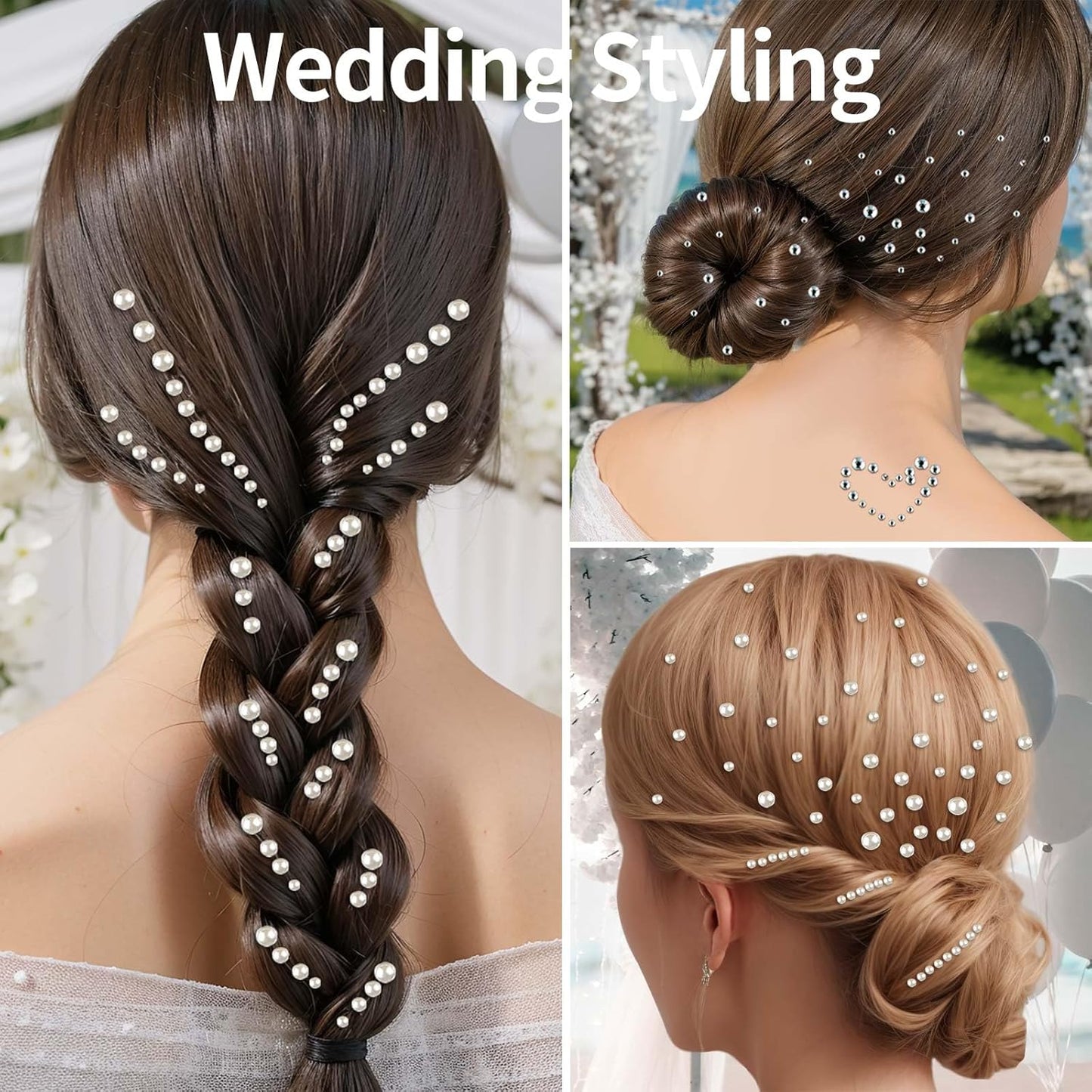 Teenitor Face Gems Hair Pearls Rhinestones for Makeup Festival Face Jewels Hair Jewels, 1300PCS Self-Adhesive Rhinestones and Gems for Face, Hair, Body, Eye