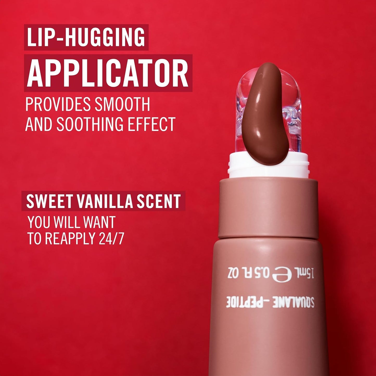 Rimmel London, Oh My Gloss Butter Me Up Lip Butter Balm 005 Red Velvet, Hydrating Lip Balm, Tinted Lip Balm, Lip Care, Hydration, Nourishing, Squalene