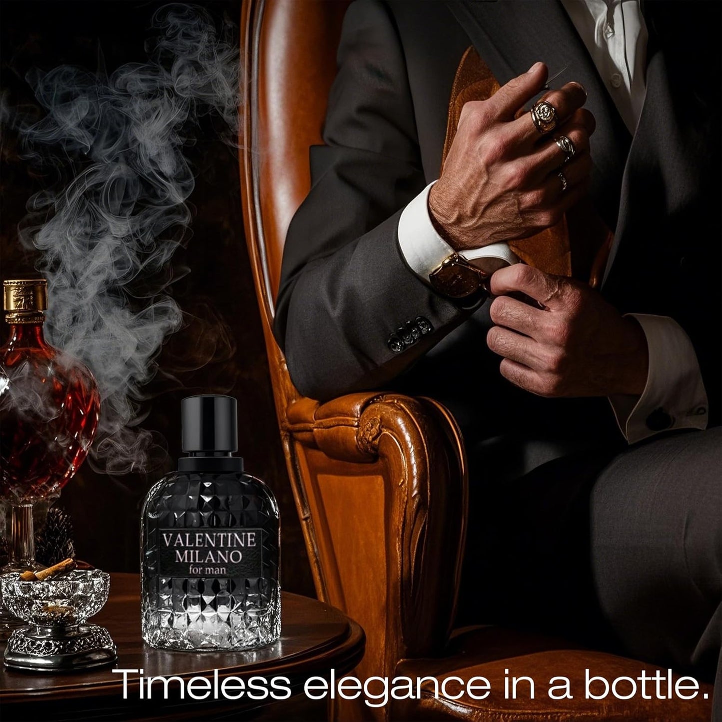 Men's Cologne Gift Set Include Valentine Milano,Valentine,Choco Musk & AZAD Blue - 3.4 Fl Oz Each | Vanilla Bourbon, Leather & Amber Floral Fragrance | Luxury Eau de Toilette Quartet