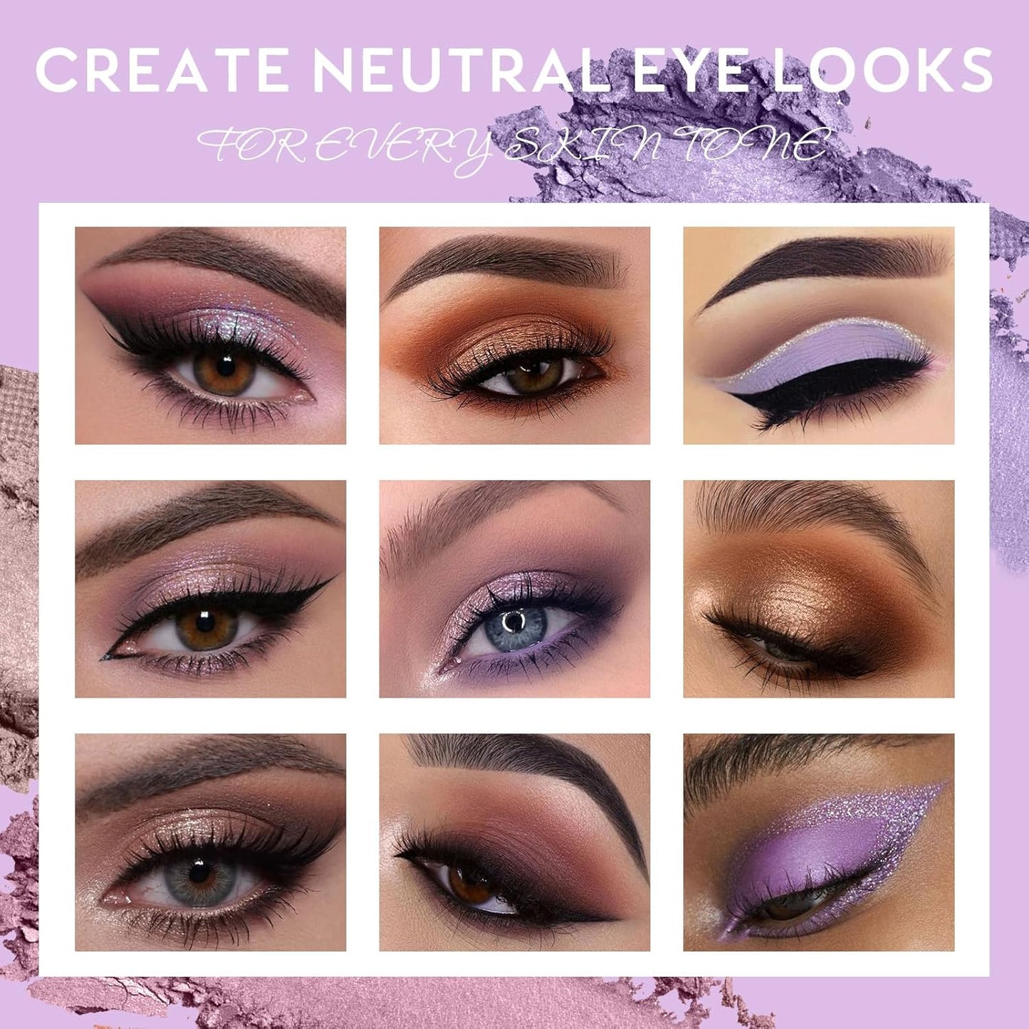 UCANBE Neutral Eyeshadow Palette, 15 Colors Nude Matte Shimmer Reflective Glitter Eye Makeup Pallet, Blendable Natural Warm and Cool Pigments Sombras De Ojos Gift Kit