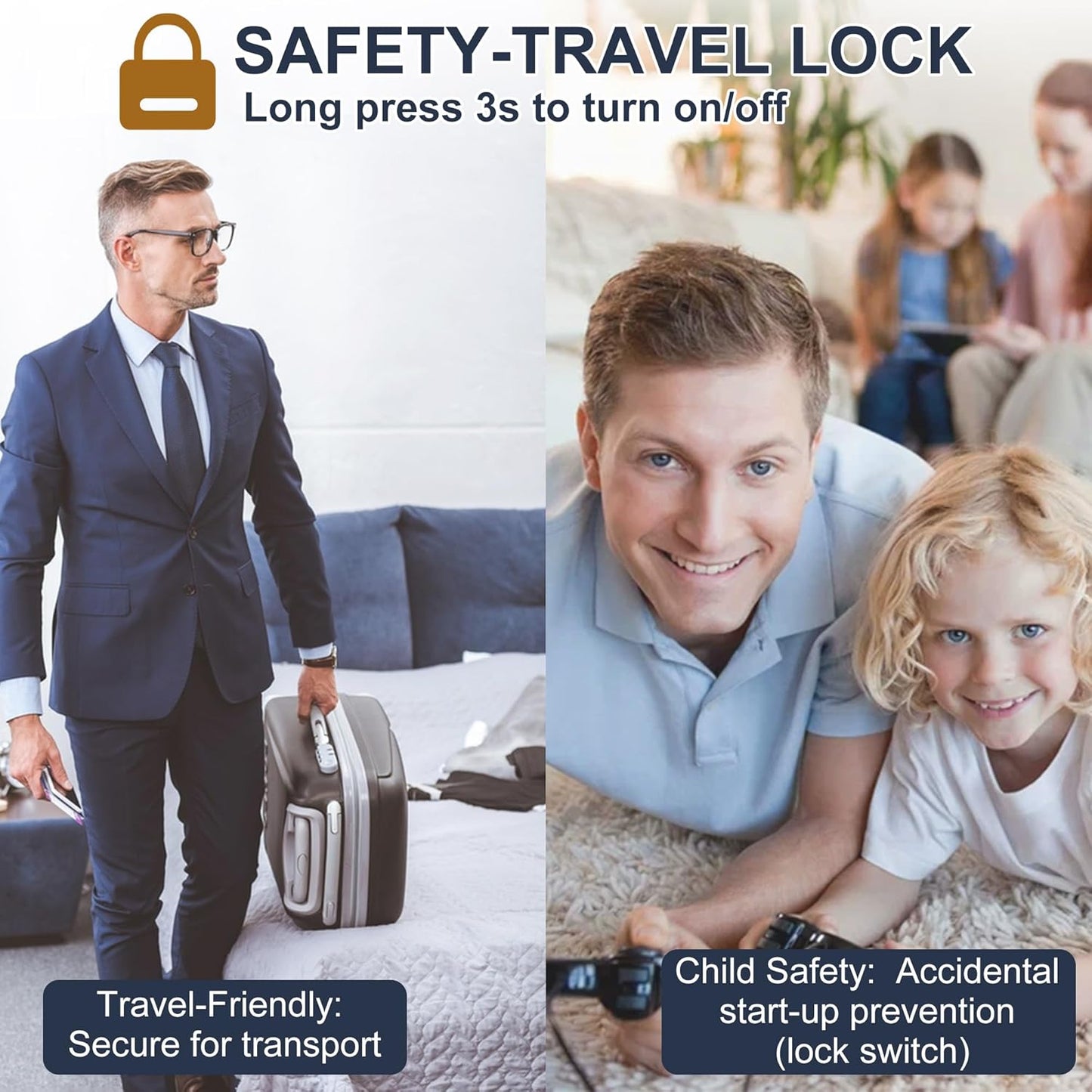 5 in 1 Hair Clippers, Adjustable Beard Trimmer for Men Professional, Cordless Barber Clippers and Trimmers Set, Hair Cutting Kit with LCD Display, Shaving Kit for Nose, Body, Face and Mustache