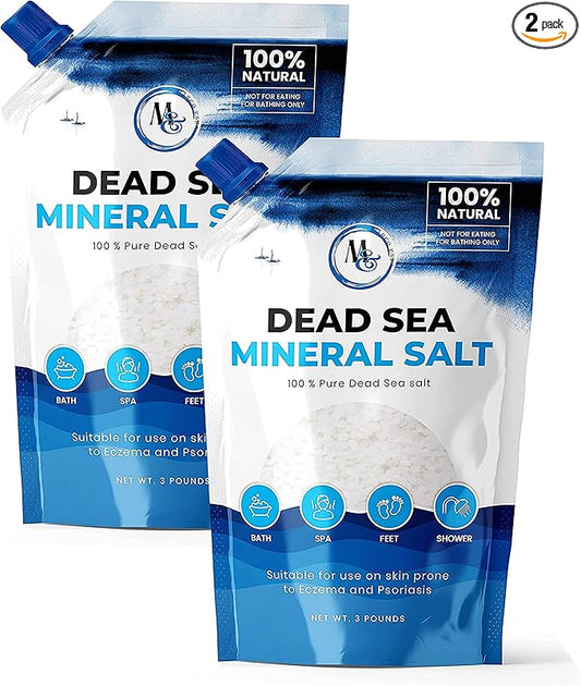 Dead Sea Salt – Dead Sea Salts for Soaking, Mineral Salt for Bath, Spa, Shower – Pure and Natural Bath Salt for Foot Soak, More Minerals Then Epsom Salt, Fine Salt Mined from Dead Sea
