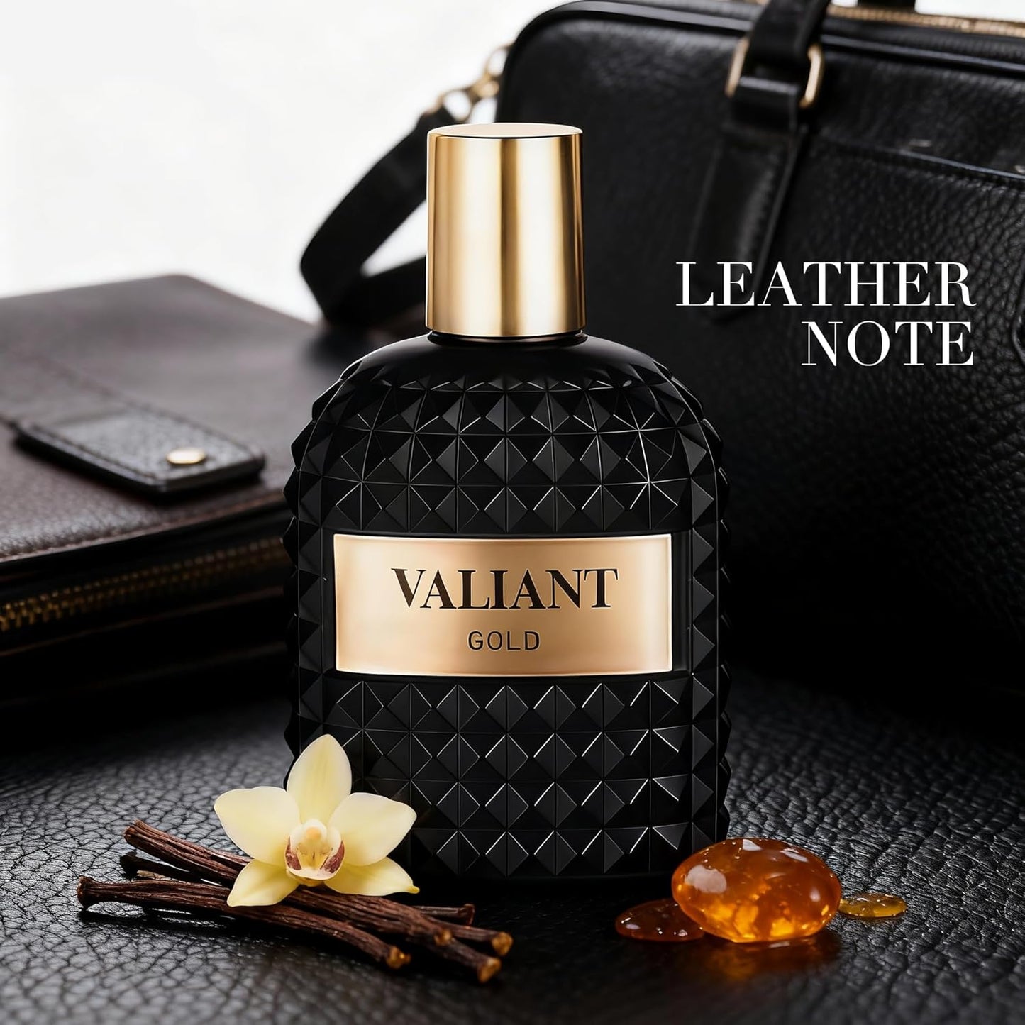 Valiant Gold Men's Cologne–Vanilla & Woody Scent Perfume for Men 3.4 Fl Oz Long Lasting Luxury Fragrance For All Occasions