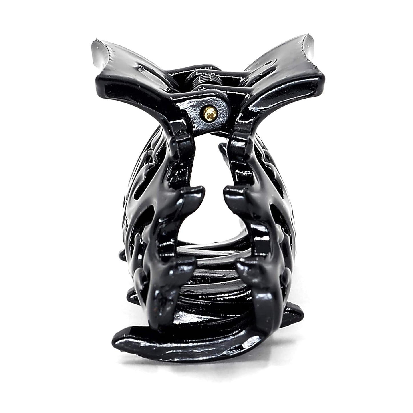 Camila Paris CP2391/2 Set of 2 French Hair Clip for Women, Small Black Antique, Girls Hair Claw Clips Jaw Fashion Durable and Styling Hair Accessories for Women, Made in France