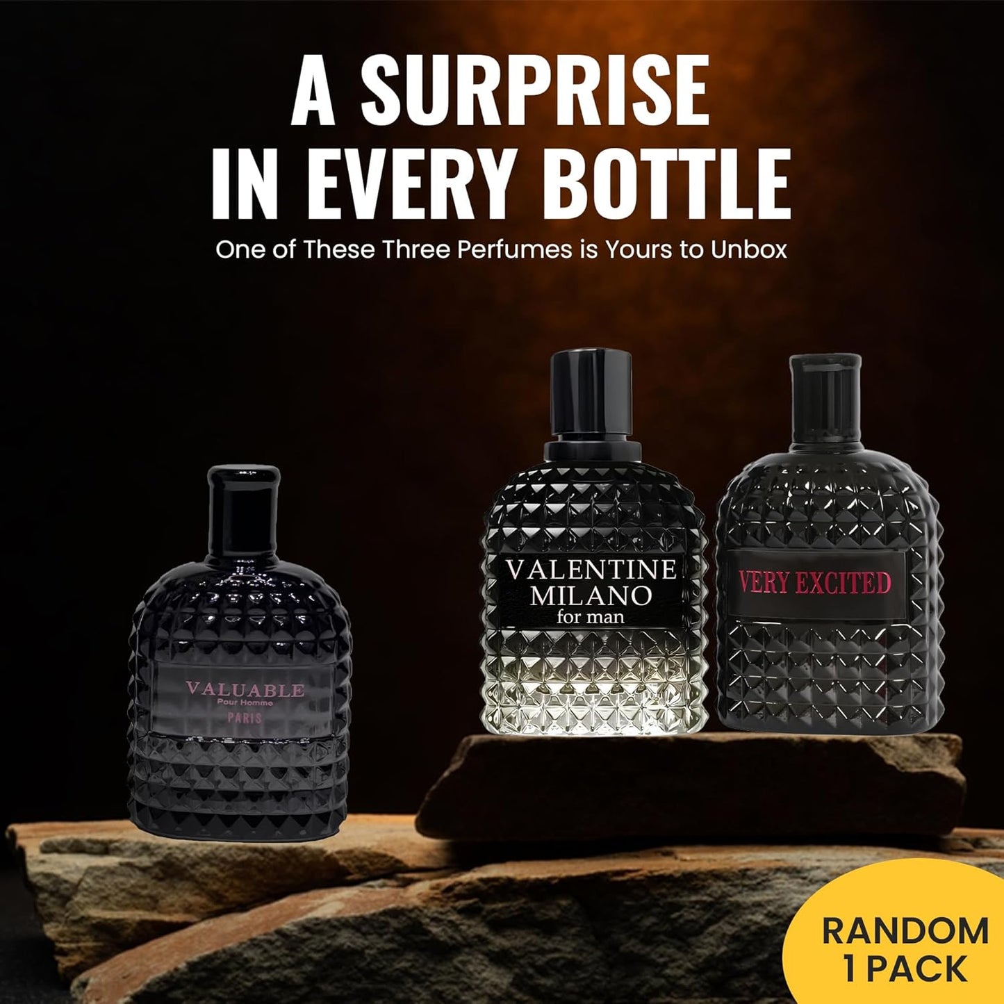 Men's Cologne Milano Set Wonderful Multi Scent Eau de Toilette Natural Spray Men's Perfume For all Day Used 100ML Each Bottle(3PCS)