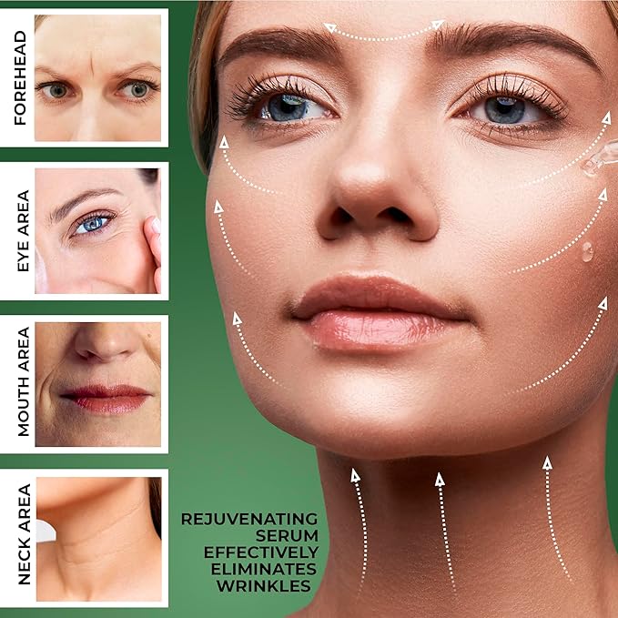 Hyaluronic Acid Serum (5oz) – 100% Pure Hyaluronic Serum for face & Anti-Aging Formula for Face – Wrinkle Reduction, Brightening & Moisturizing with Vitamin C for All Skin Types