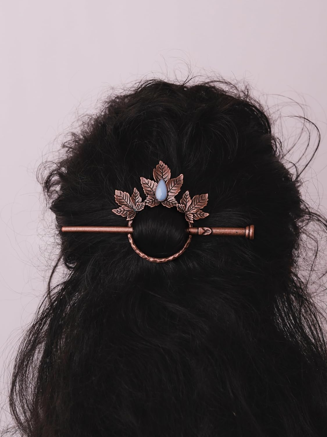 HAQUIL Vintage Leaf Bronze Plated Alloy Hairpin, Gothic Hairpin Accessories Headwear Styling Jewelry, Summer Holiday Gifts for Women
