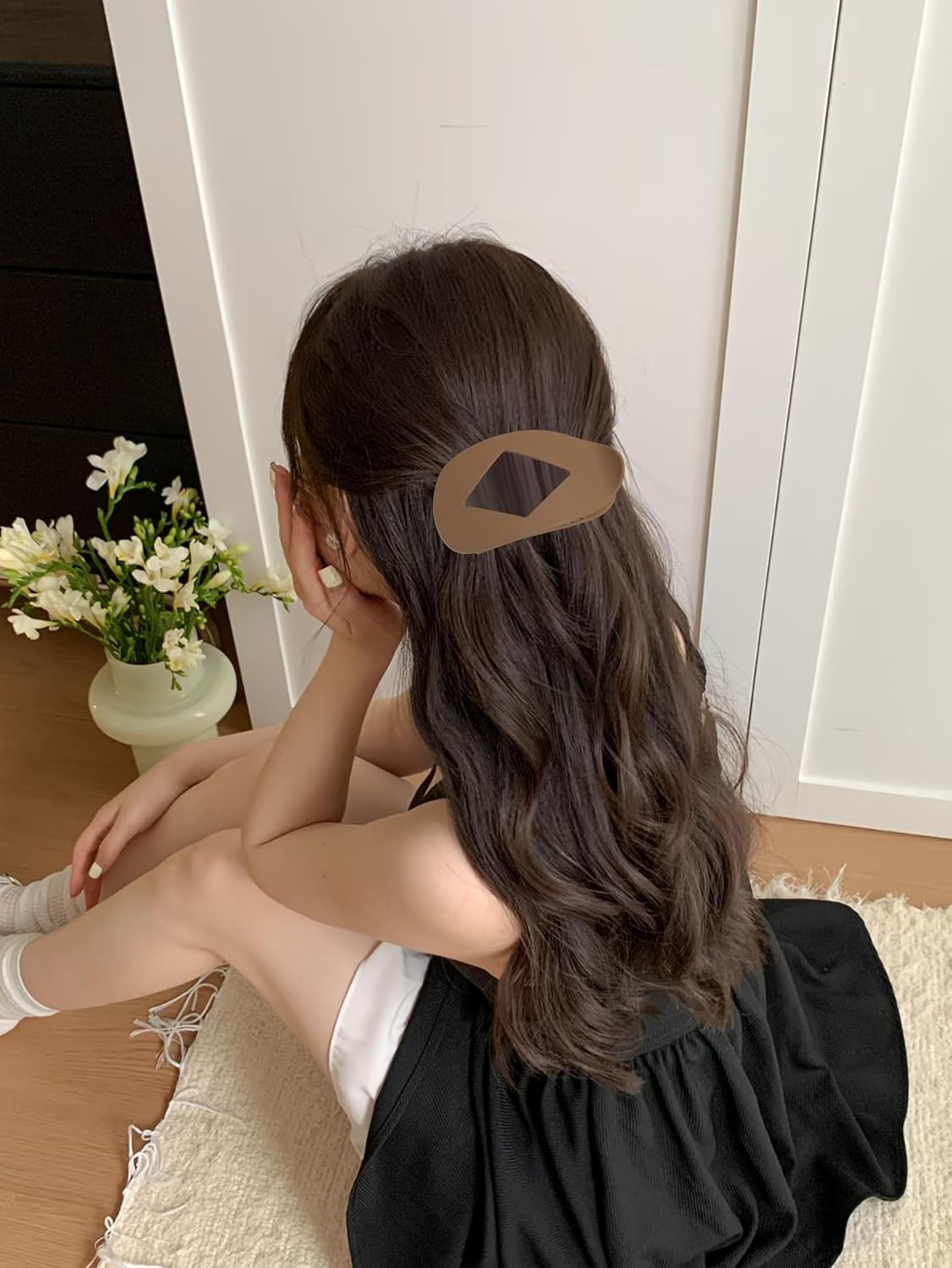 6 Pack Flat Hair Clips for Women – Non-Slip Duckbill Hair Barrettes for Thick & Thin Hair, Neutral Tones Hair Accessories for Styling, Sectioning, Everyday Wear