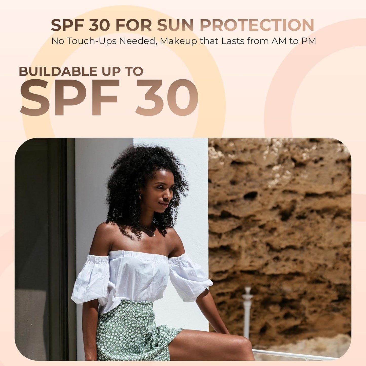 Ebony Shade Foundation (20g Full Size Sifter Jar) Matte Mineral Makeup Loose Powder Foundation – Full Coverage, Natural Finish, Noncomedogenic, SPF 30