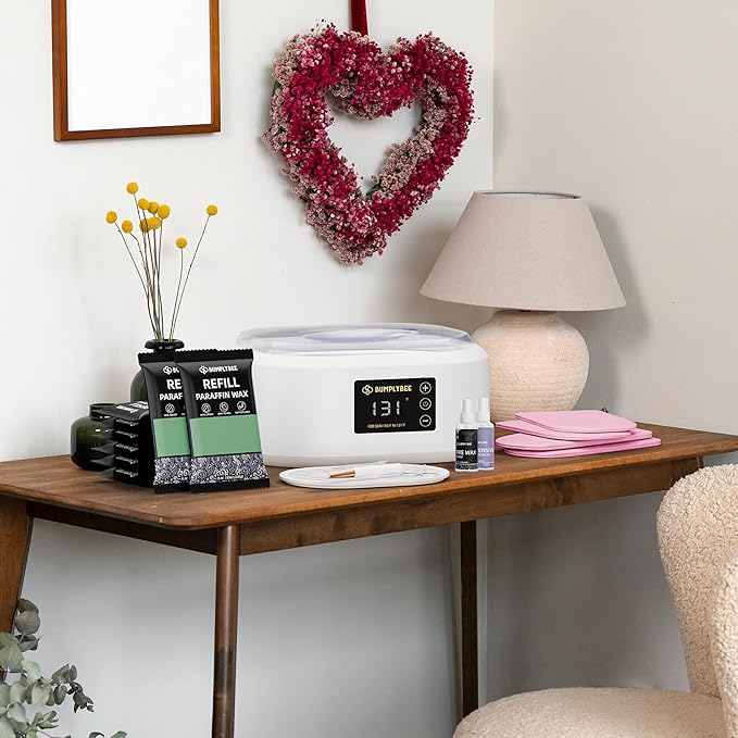 Paraffin Wax Machine for Hand and Feet - 3500ml Hand Wax Paraffin Machine with 8 Pcs Aloe Vera Paraffin Bath, Moisturizing and Exfoliating