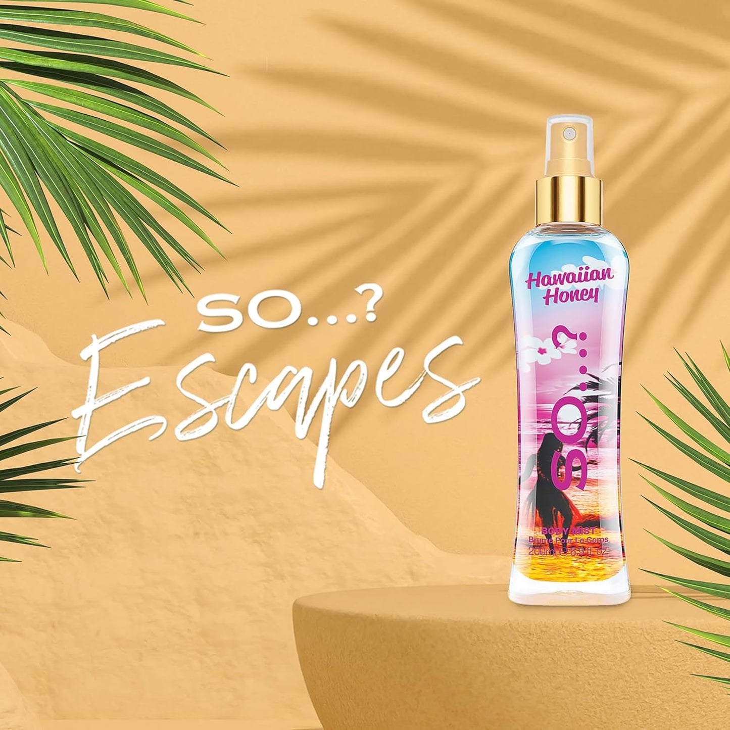 So...? Hawaiian Honey Body Mist for Women - 6.9 oz Body Mist - Pack of 2