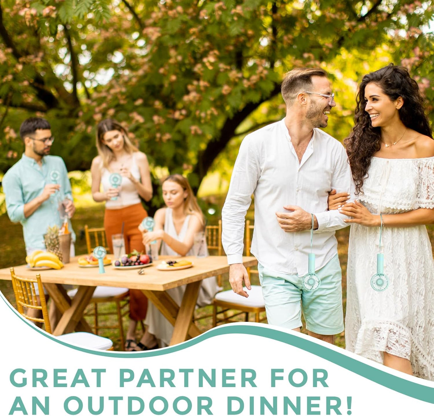 6 Pcs Mini Powerful Handheld Fan 3 Speed Personal Small Portable Rechargeable Fan with Base USB for Women Eyelash Makeup Office Travel Beach Indoor Outdoor (Green)