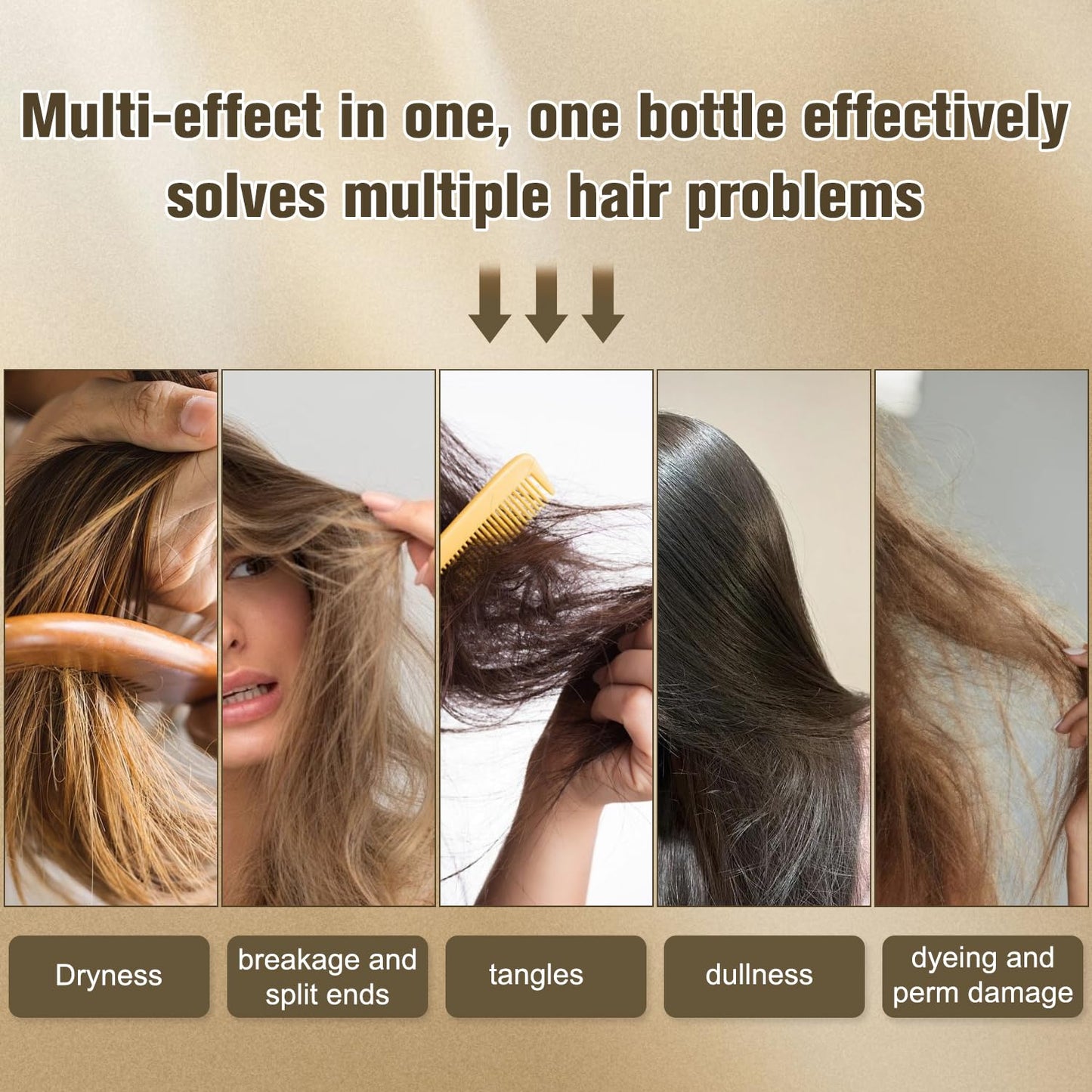 8 Seconds Hair Mask for Damaged Hair,Keratin Hair Treatment Deep Repair Conditioning Moisturizing Hair Treatment for Silky, Shiny Looking Hair