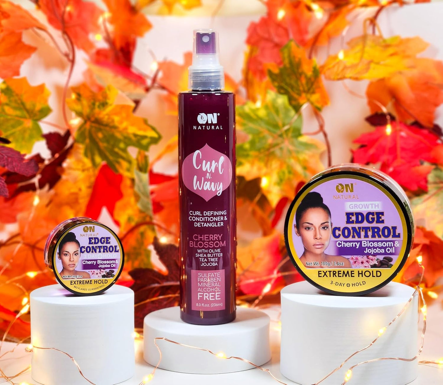 ON NATURAL - Curl n Wavy - Detangler [Cherry Blossom] 4.5oz (Pack of 1)