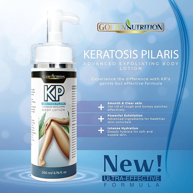 Smoothing & Hydrating KP Lotion, Exfoliating Moisturizer for Rough, Bumpy Skin, AHA & BHA Formula for Keratosis Pilaris 6.76 fl oz