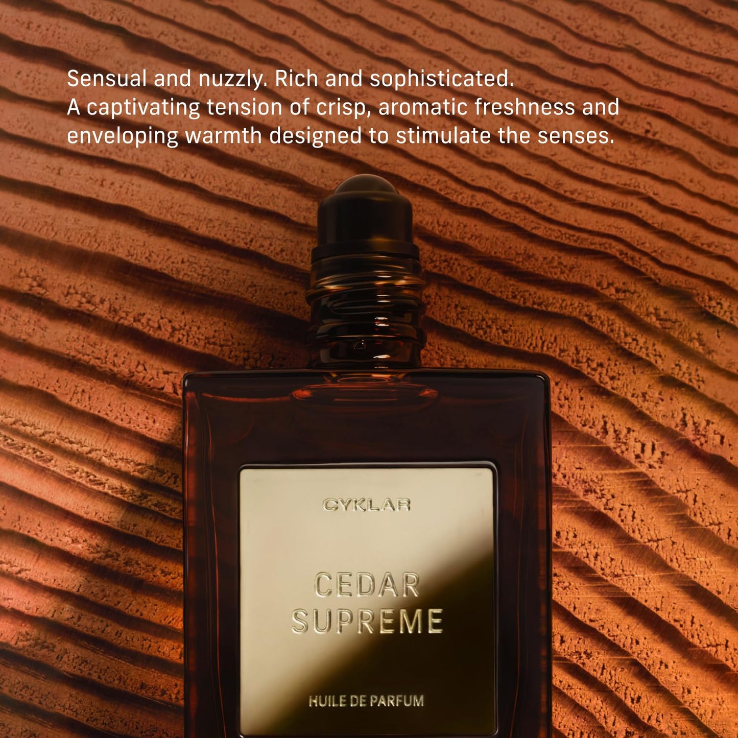 CYKLAR Perfume Oil Roll-On. Travel-Friendly Cedar Supreme Fragrance with Bergamot, Lavender, and Cedarwood. Long-Lasting Essential Oil Parfum for Women and Men. 0.5 Fl Oz Scented Rollerball Bottle