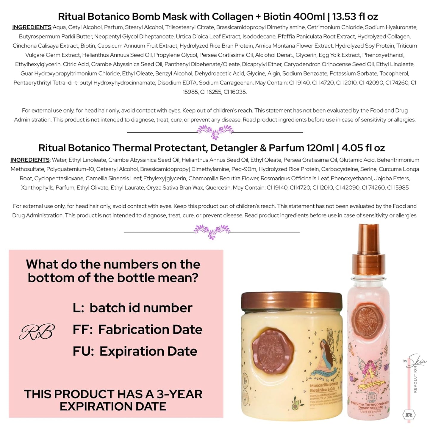 Aftercare for Ritual Botánico Keratina Orgánica | Treatment to Straighten, Repair and Relax Hair | All Natural, Organic & Vegan Ingredients | Product of Colombia | 2 Piece Kit