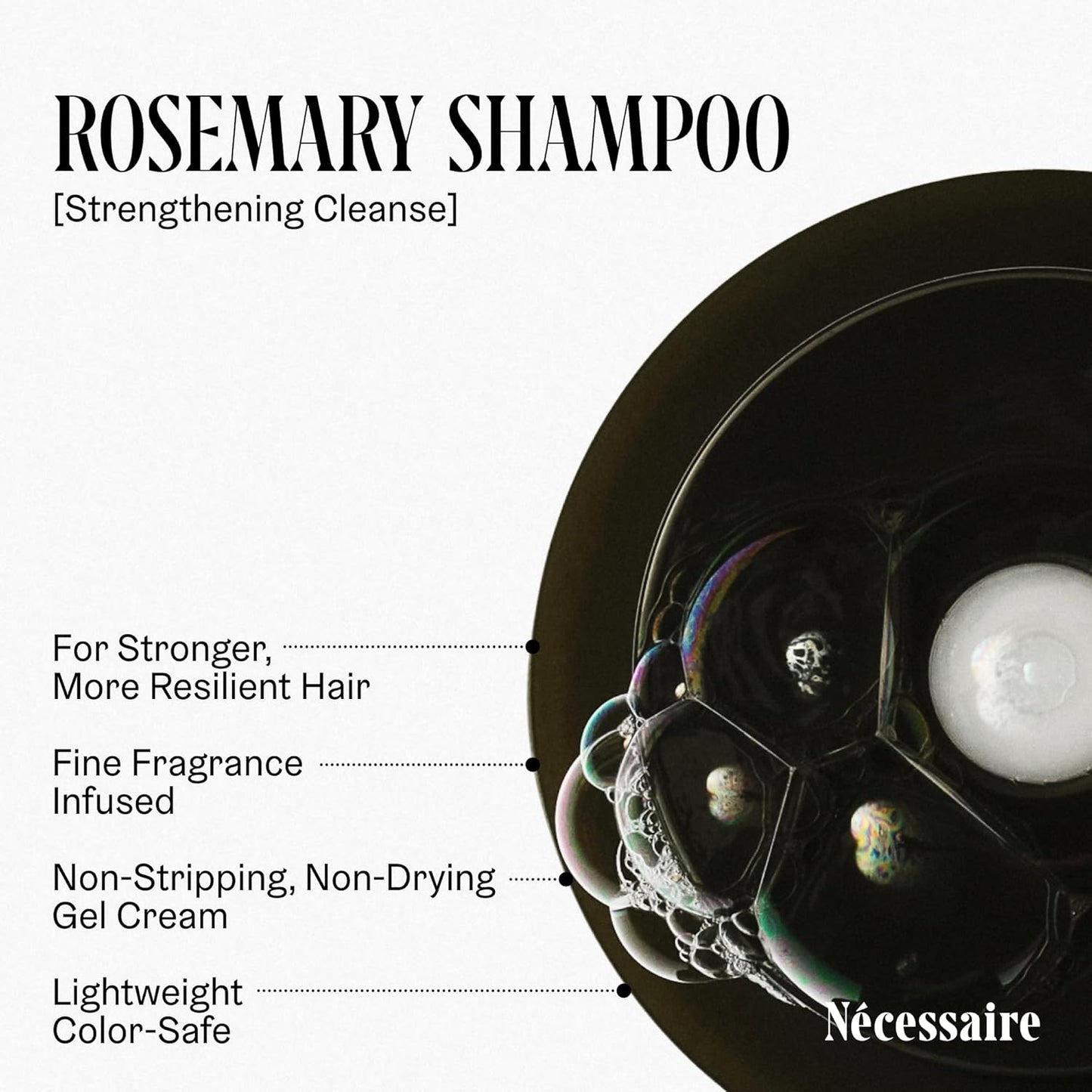 Nécessaire Rosemary Hair Duo | Multi-Protein Strengthening Shampoo + Conditioner For Thinning Hair. For Women + Men. Good For All Hair Types/Textures. Free Of Sulfates. Color-Safe. 250 ml / 8.4 oz