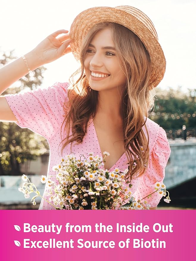 Nature's Truth Hair, Skin & Nails Vitamins | 5000mcg | 250 Softgels | Includes Collagen, Biotin and Coconut Oil | Non-GMO & Gluten Free Supplement for Women and Men