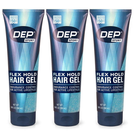 DEP Sport Endurance Hair Styling Gel, 9.8 Ounce (Pack of 3)