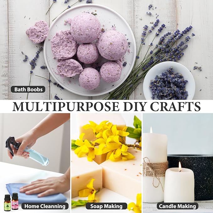 Essential Oils Set - Pure Essential Oils-Perfect for Diffuser, Humidifier, Massage, DIY Candle and Soap Making（30x10 ML）