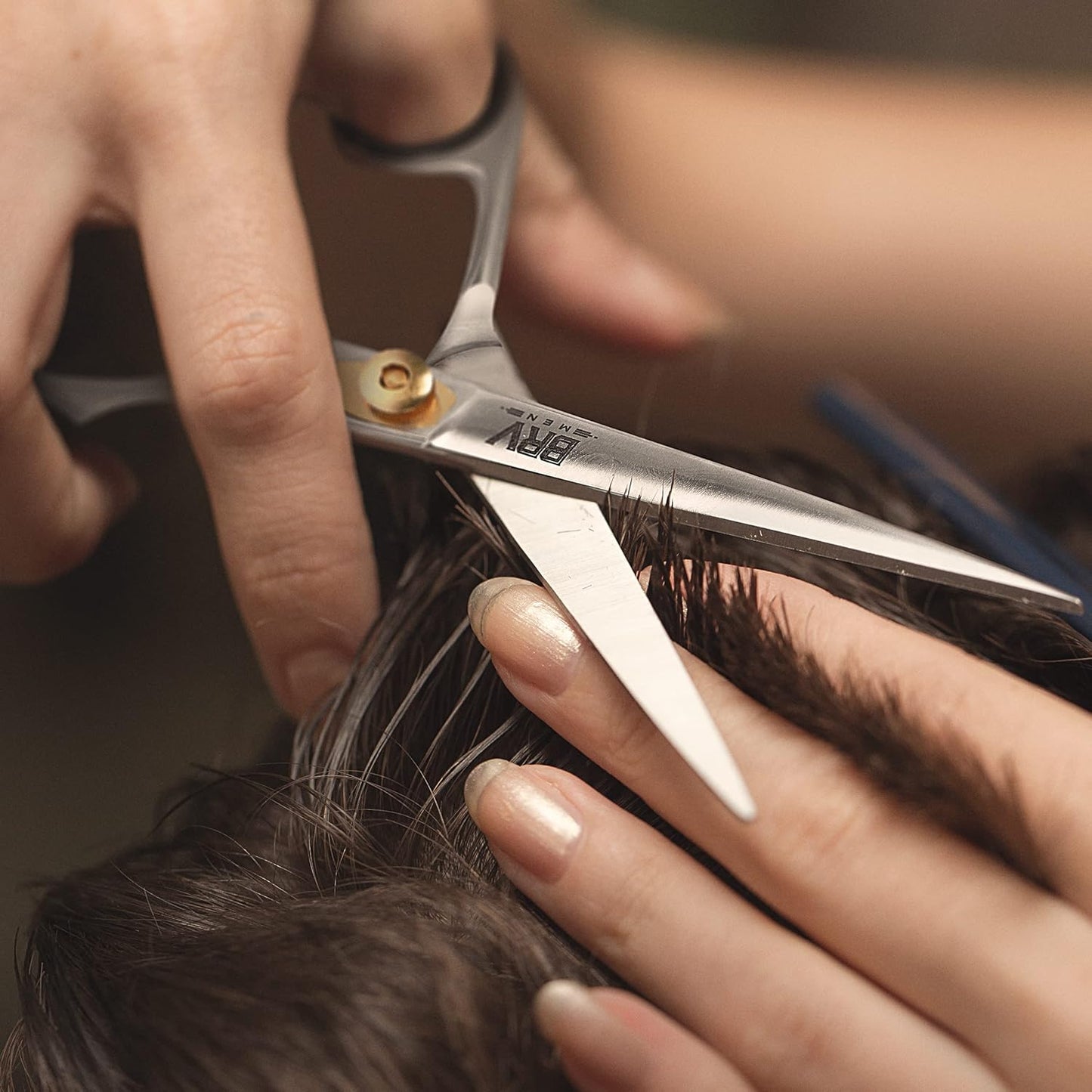 Razor Sharp Hair Scissors - 6.5" - Hand Sharpened & Hand Polished - 100% Stainless Steel - RIGHT HANDED (Silver)