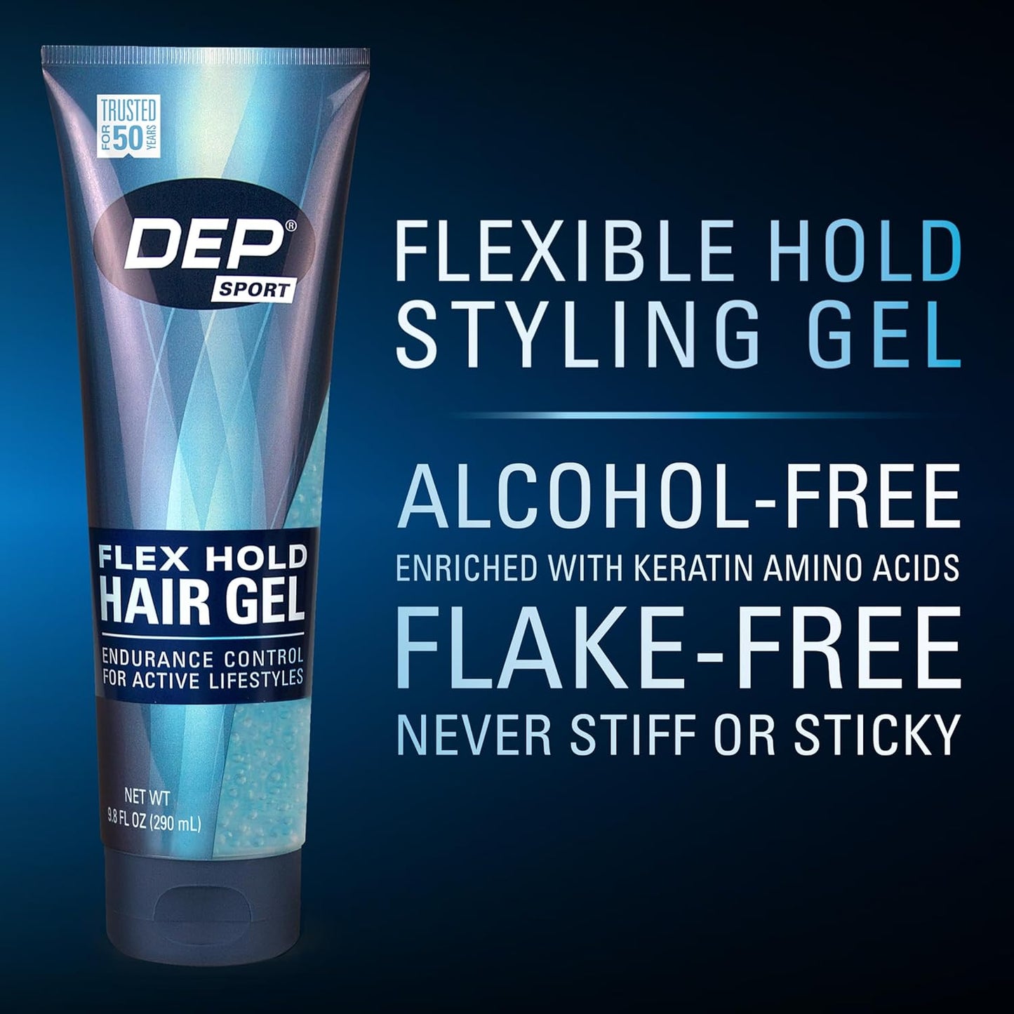DEP Sport Endurance Hair Styling Gel, 9.8 Ounce (Pack of 3)