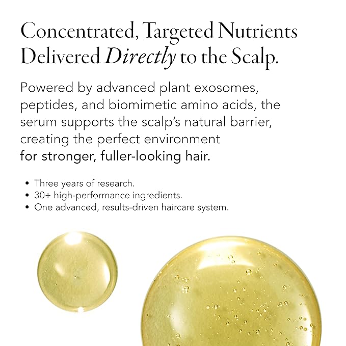 Caldera + Lab The Hair Serum | Men’s Thickening Serum for Thinning & Receding Hair, Supports Fuller & Stronger-Looking Hair, Dermatologically Tested - All Hair Types