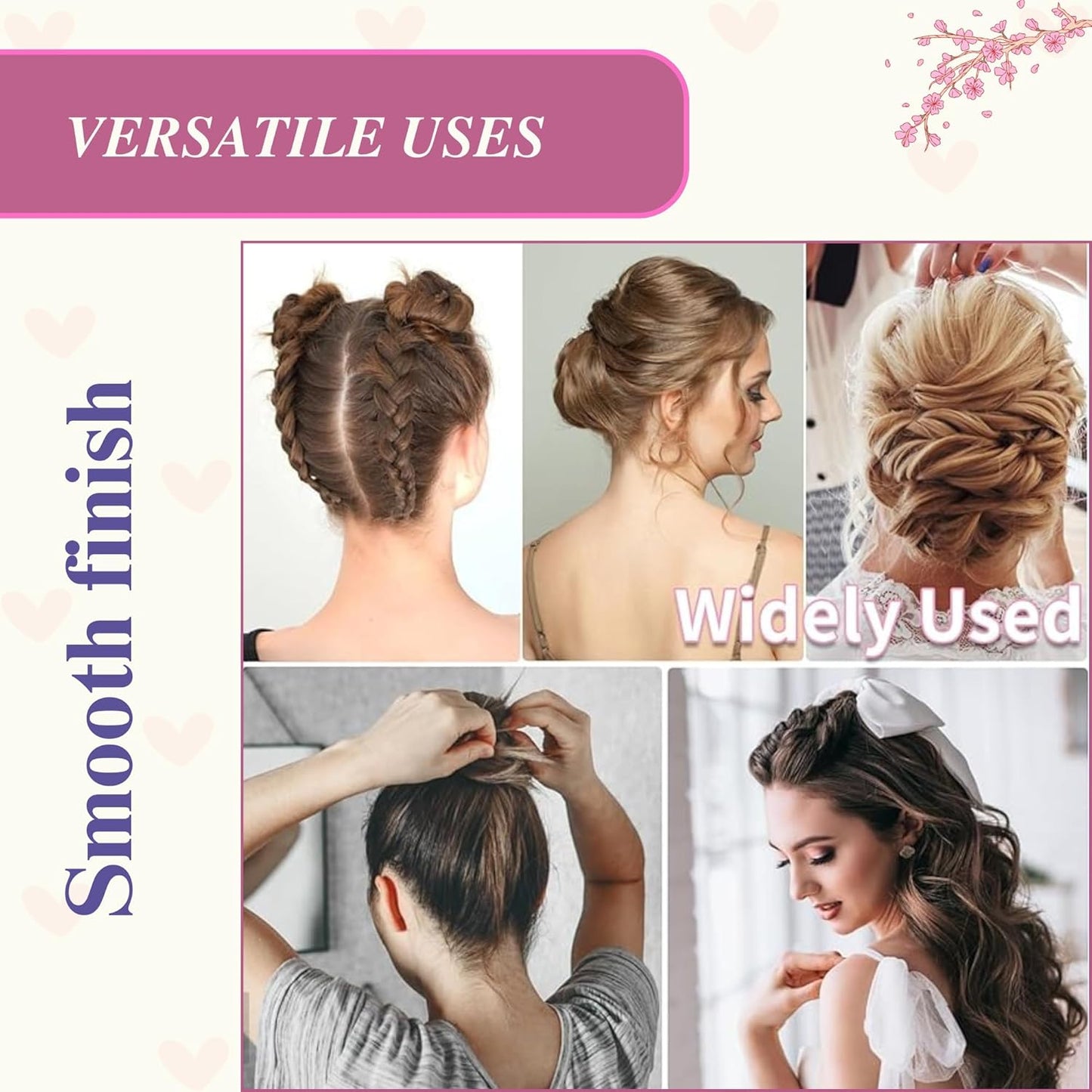 Set of 350 premium U-shaped hair pins, measuring 6cm/2.4 inches, perfect for women, girls, and hairdressers. with a clear storage box and is suitable for all hair types(Black) (350 Pins)