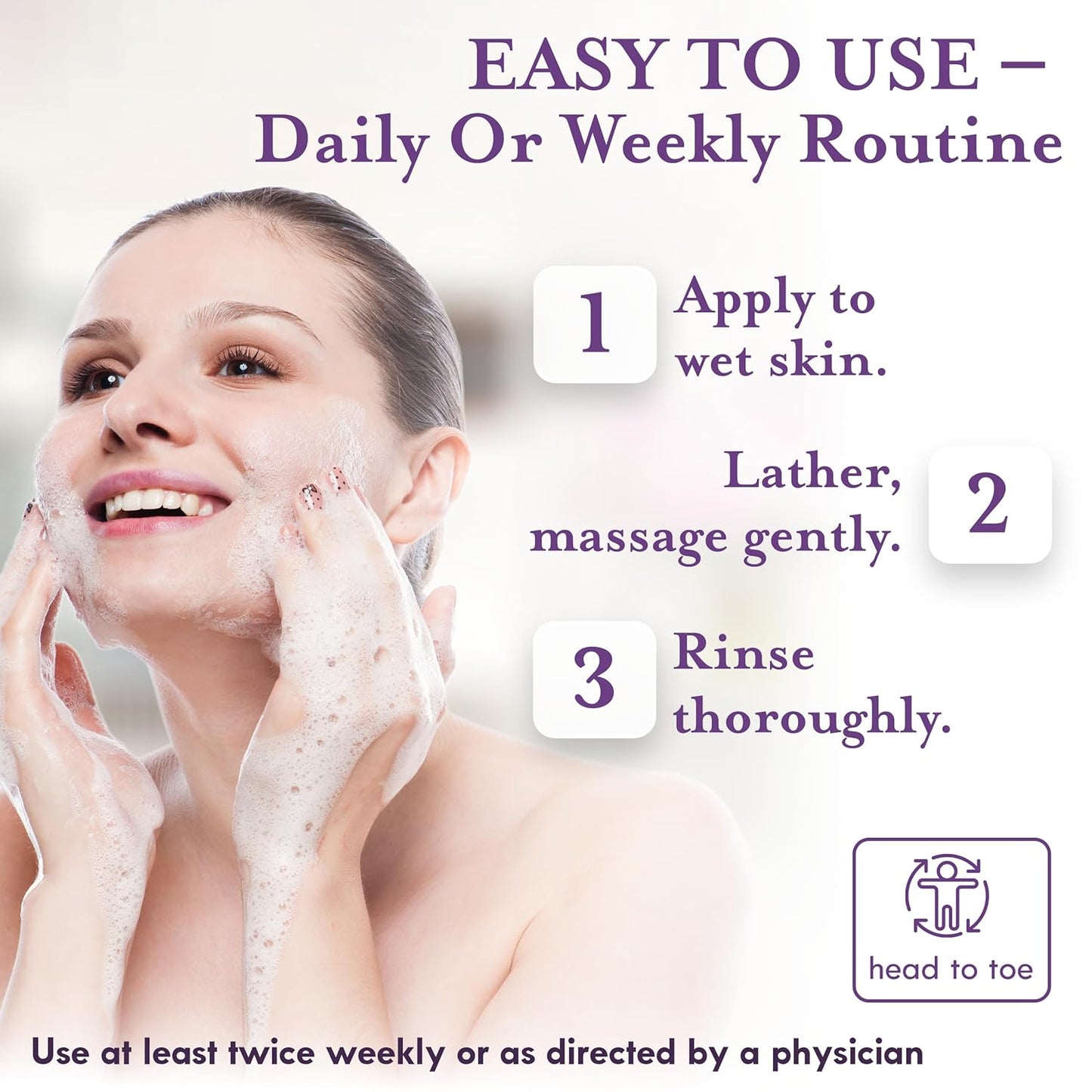 DERMAdoctor Tranquility Cleanser Dermatologist Formulated 2% Pyrithione Zinc for face body & Scalp - 7.10 oz