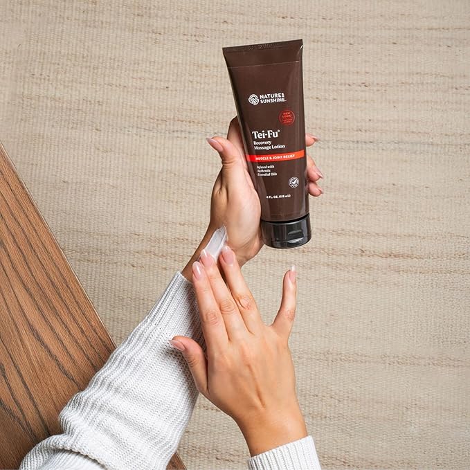 Nature's Sunshine Tei-Fu Recovery Massage Lotion with Essential Oils