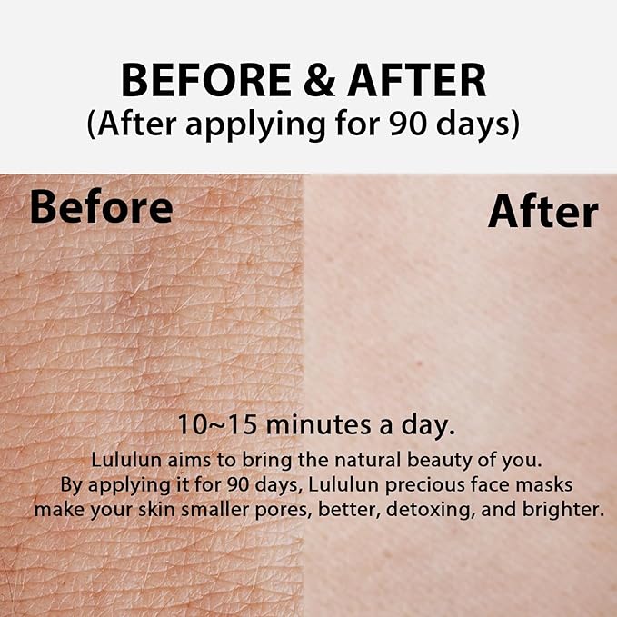 Lululun 36pc Facial Mask Sheet for Skincare, Hyaluronic Acid Hydrating & Moisturizing Face Sheet Mask Pack Set - PURE PINK (Normal Skin)