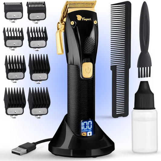 Fagaci Professional Hair Clippers for Men - Precise Cutting, Turbo Power Cordless Hair Clippers with 5 Hour Battery Life