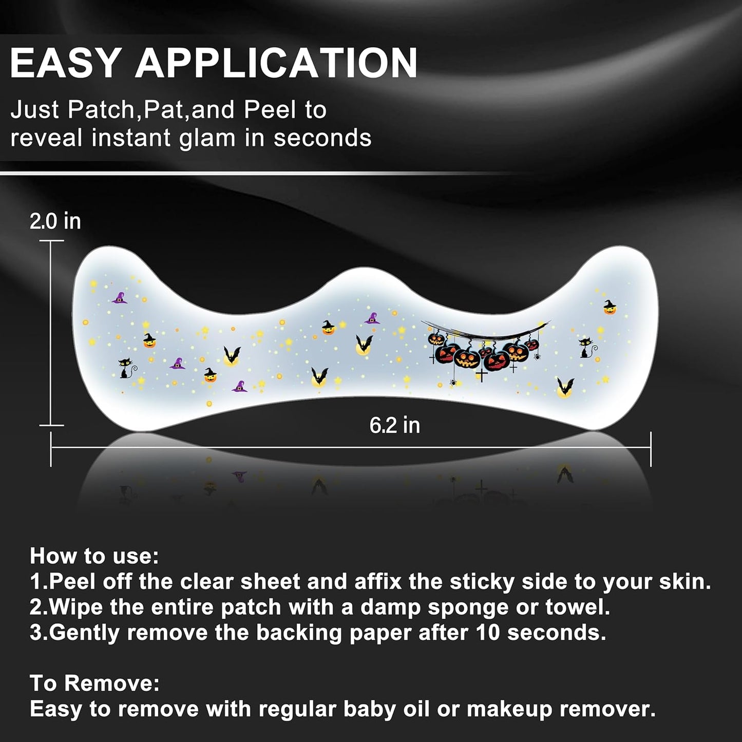 8 Pcs Halloween Glitter Tattoos, Halloween Glitter Freckles Face Tattoos Stickers, Waterproof halloween Rave Accessories Face Paint Makeup Kit for Women, Kids, Party Supplies