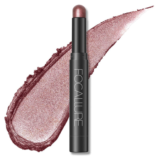 FOCALLURE Shimmer and Matte Cream Eyeshadow Stick,Smooth Brilliant Eye Brightener Pencil,High Pigment Eye Highlighter Pen for Women,Long Lasting Waterproof Eye Shadow and Liners Makeup (MARS)