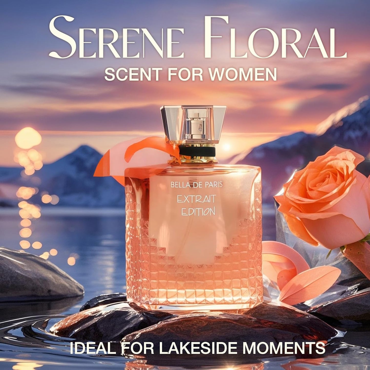 Bella De Paris EXT Women's Perfume Floral & Sweet Eau De Parfum Long Lasting Fragrance 3.4Fl Oz Cologne for Women Gift