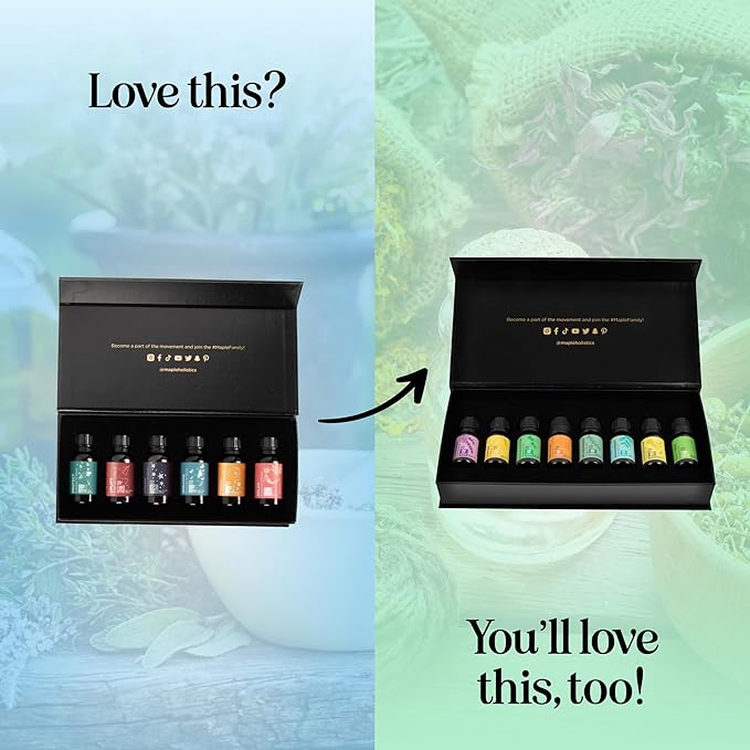 Aromatherapy Essential Oil Blends for Diffuser - Extra Large 100% Pure Diffuser Essential Oil Set with Aromatherapy Oils for Diffusers DIYs and More - Premium Essential Oil Starter Kit (6 Pack)