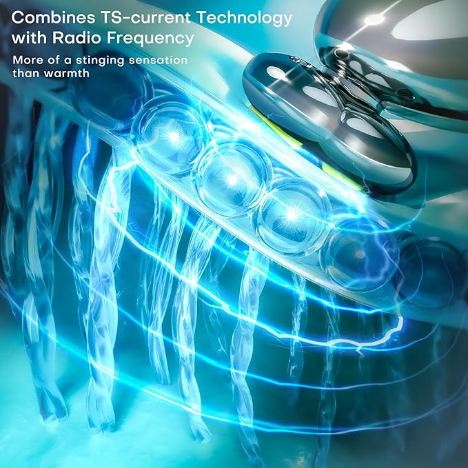 Puffiness Under Eye Bags Wrinkles Fine Line Reduce Device With Gold Plated Treatment Head Current Radio Frequency Wireless Professional RF Skin Care Beauty Device (With Gel)