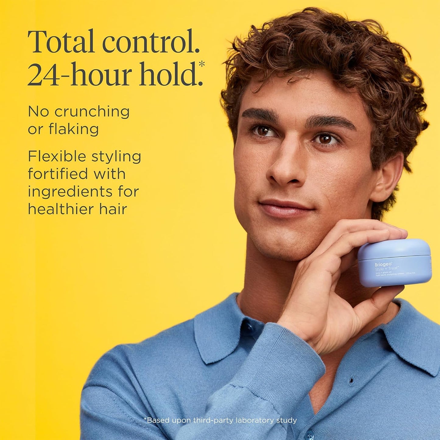 Briogeo Style + Treat Yuzu + Plum Oil Light Work Sculpting Crème, Flexible Hold Hair Pomade for Men and Women, Non-Greasy, Vegan, Buildable 24-hour Hold, Vegan, Cruelty-Free, 1.75 fl oz