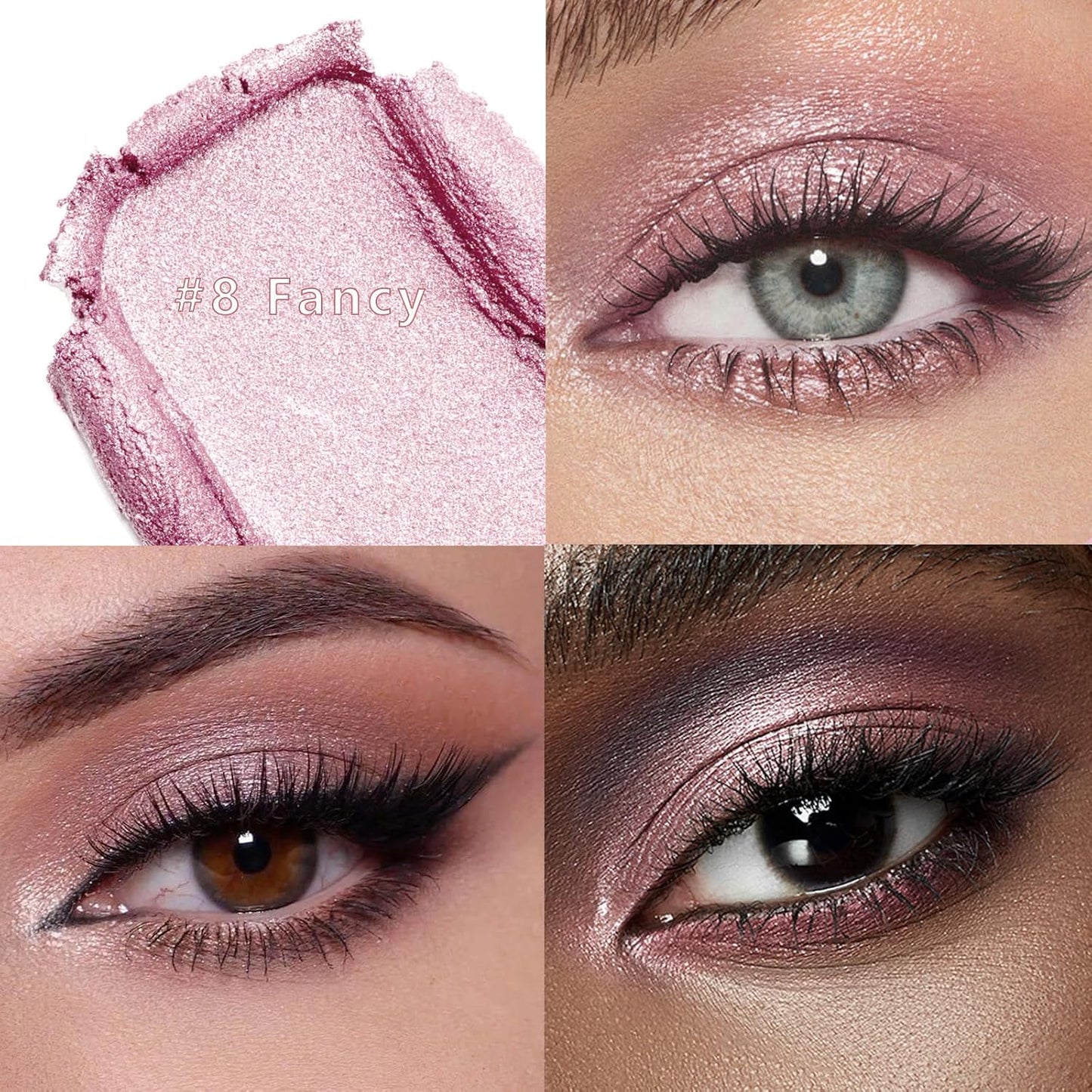 CHIFURE Eyeshadow Stick, Shimmer and Matte Cream Eye Shadow Brightener Sticks Eyeliner Pencil Crayon, Waterproof Long Lasting Eye Highlighter Stick Makeup,0.056 Oz(#8-Fancy)