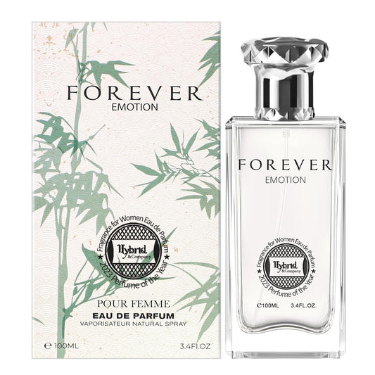 Hybrid & Company Forever Emotion Pour Femme Eau De Parfum Natural Spray Vaporisateur,3.4FL.OZ