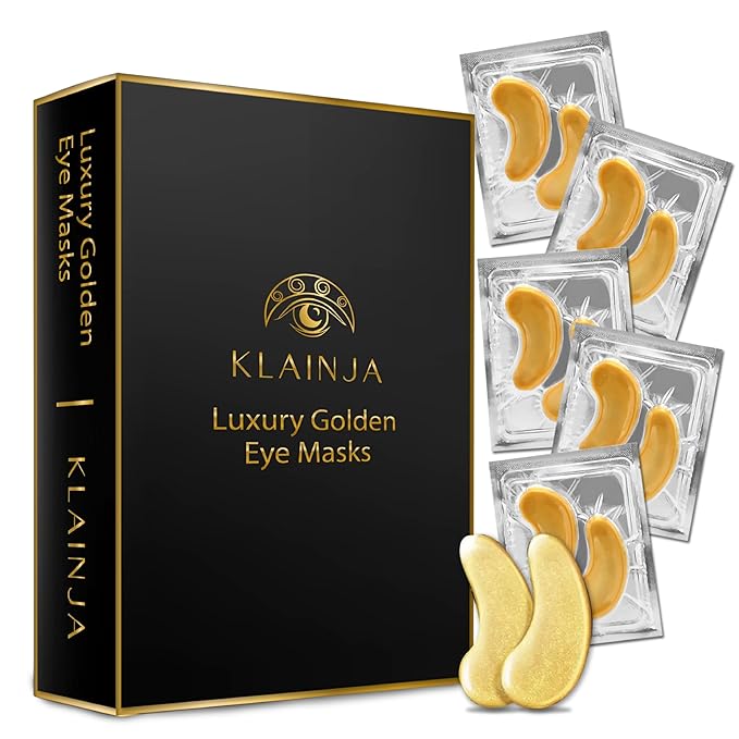 Under Eye Patches (25 Pairs) - Skin Care - Beauty Eye Mask - Eye Patches - Gift for Men - Gift for Women - Luxury Golden Eye Masks - Travel Essential - Gift Set