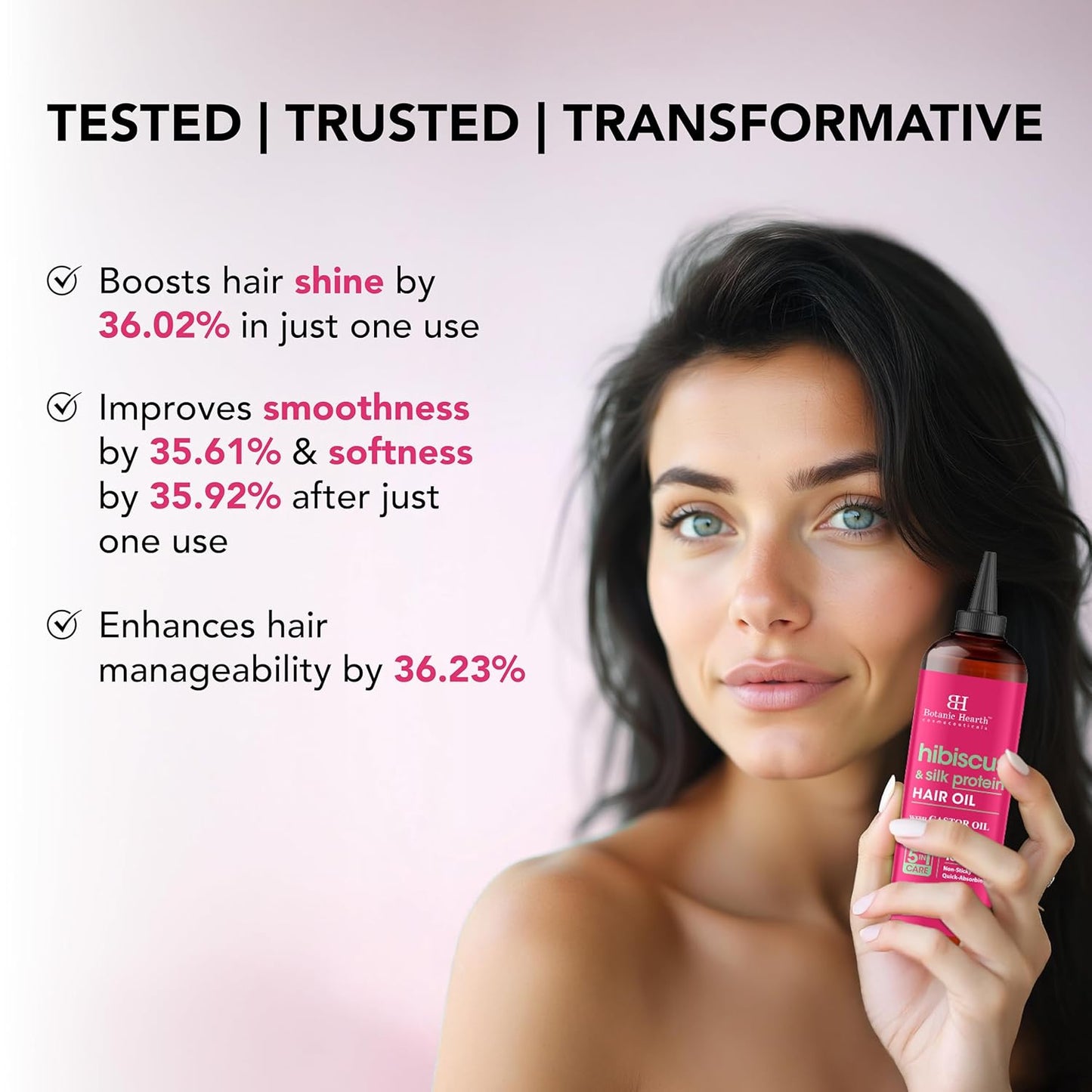 Botanic Hearth Hibiscus & Silk Protein Hair Oil (6.7 Fl Oz) |Nourishing And Strengthening Hair Treatment For Thicker, Healthier|Looking Hair | Paraben Free | Suitable For All Hair Types