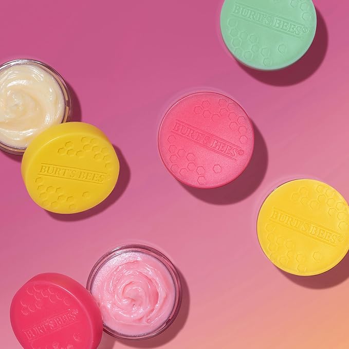 Burt's Bees Mothers Day Gifts, Lip Mask Set- Overnight Intensive Treatment Revives & Nourishes for All Day Hydration, Passion Fruit & Chamomile, Sweet Mint & Lemon Sorbet