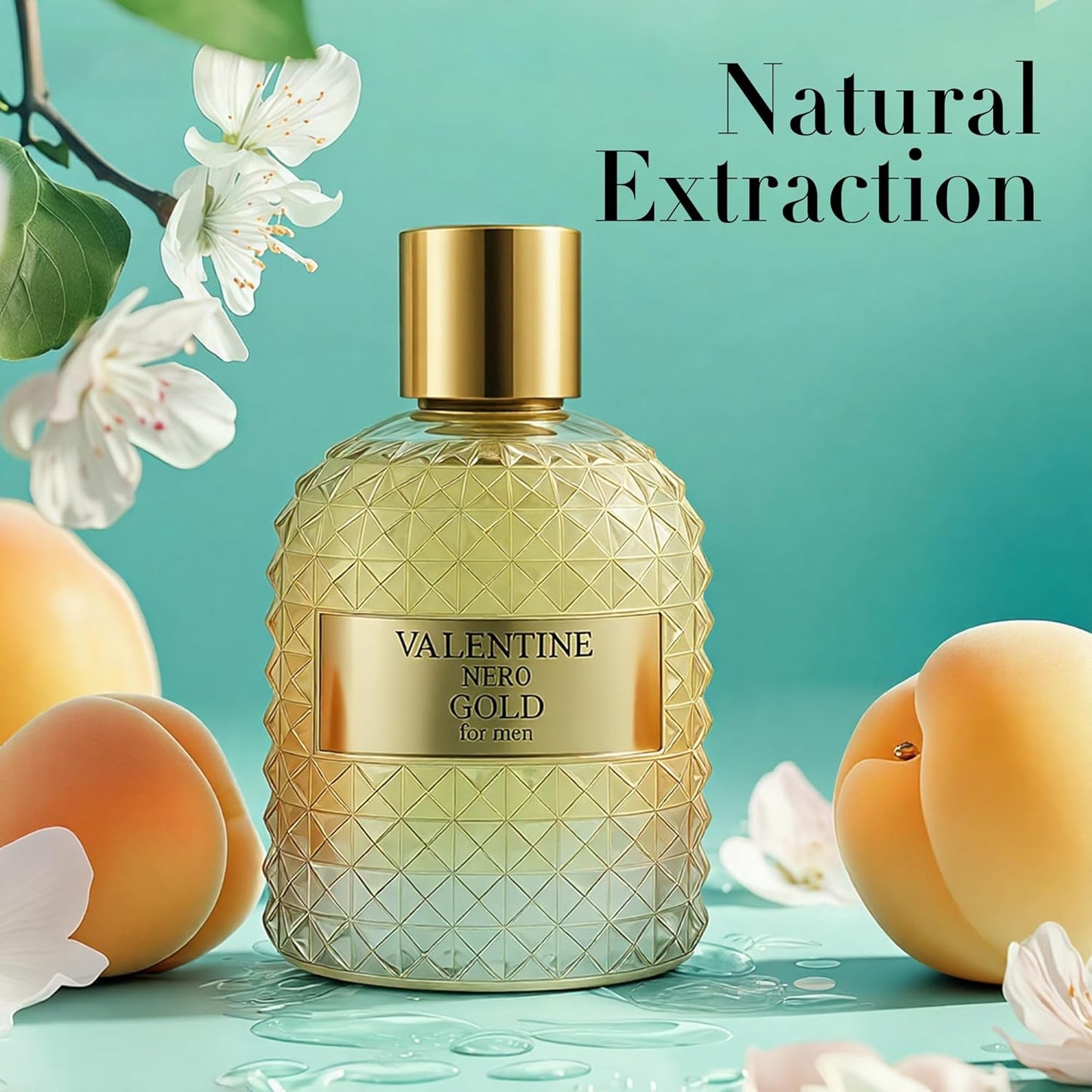 Men's Cologne Valentine Nero Glod Eau De Toilette Natural Body Spray Perfume Long Lasting Fragrance 3.4 Fl Oz Daily Used